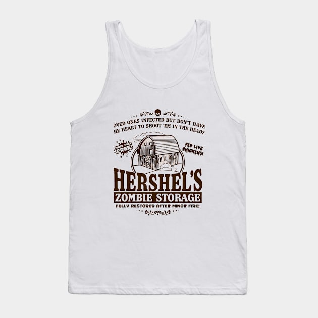 Hershel's Zombie Storage Tank Top by silvianuri021